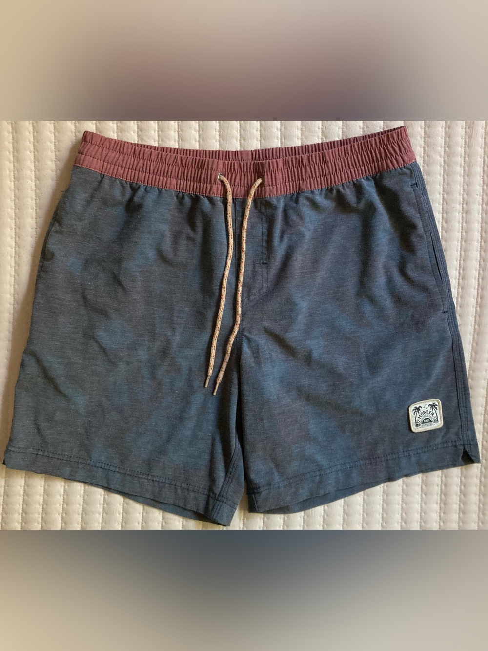 Howler Brothers Swim Trunks Men’s Medium Blue 7” Surf Beach Pool Pockets Shorts